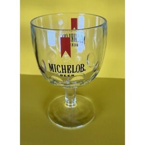 Michelob Beer Heavy Glass Goblet Style Mug Remember Use To Be A Carnival Prize